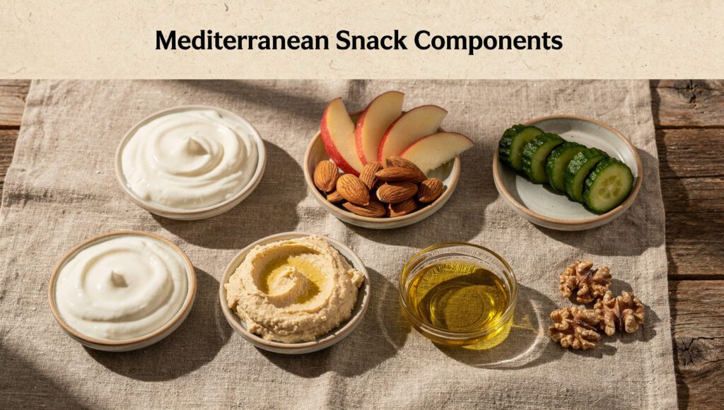 mediterranean snack formula protein fiber healthy fat