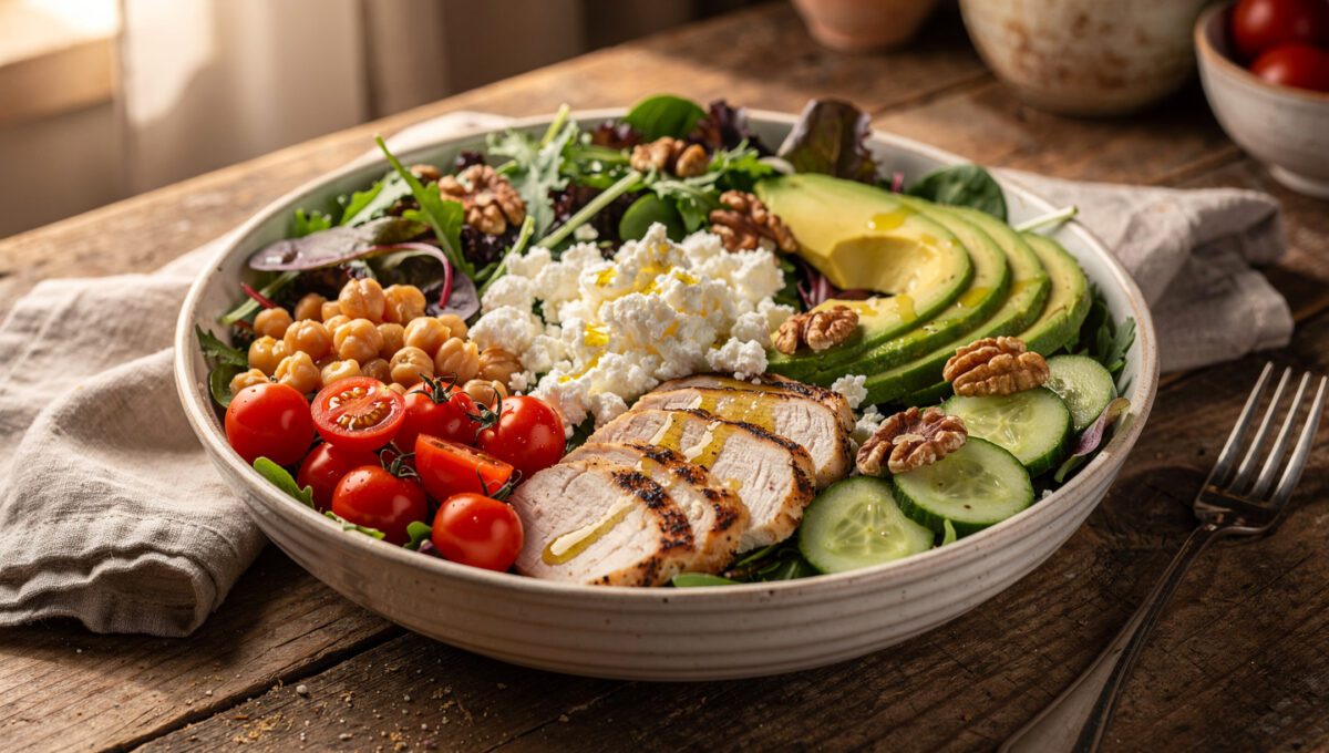 Why Most Salads Don’t Keep You Full (And How to Fix It) Mediterranean Salad E1773311710359
