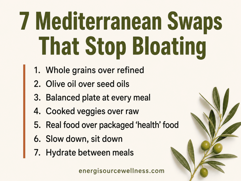 Mediterranean swaps that stop bloating
