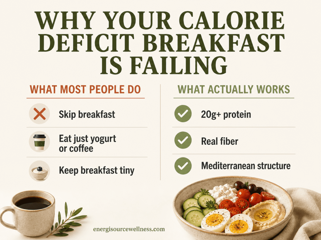 Calorie deficit breakfast tips