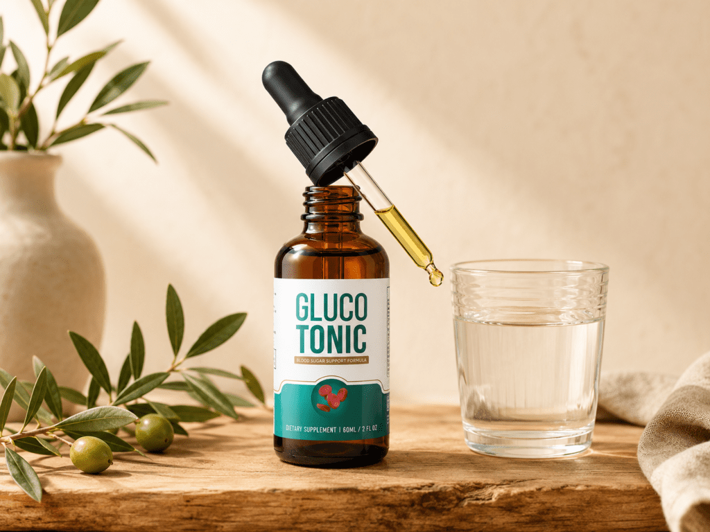 GlucoTonic liquid drops ready to use — natural blood sugar supplement review