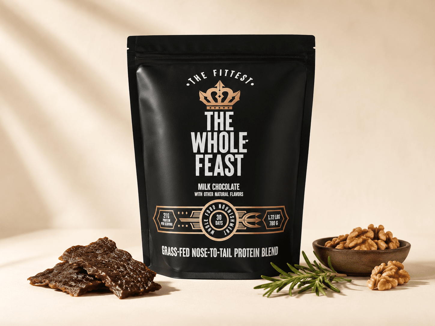 The Fittest Whole Feast beef organ protein powder — best protein powder for hormone and gut support