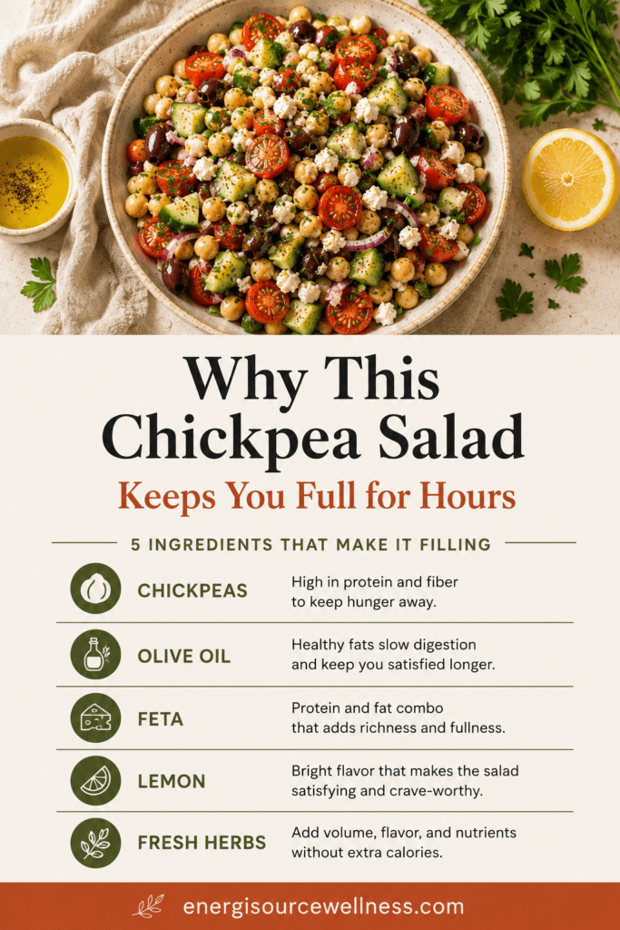 Fresh chickpea salad recipe details