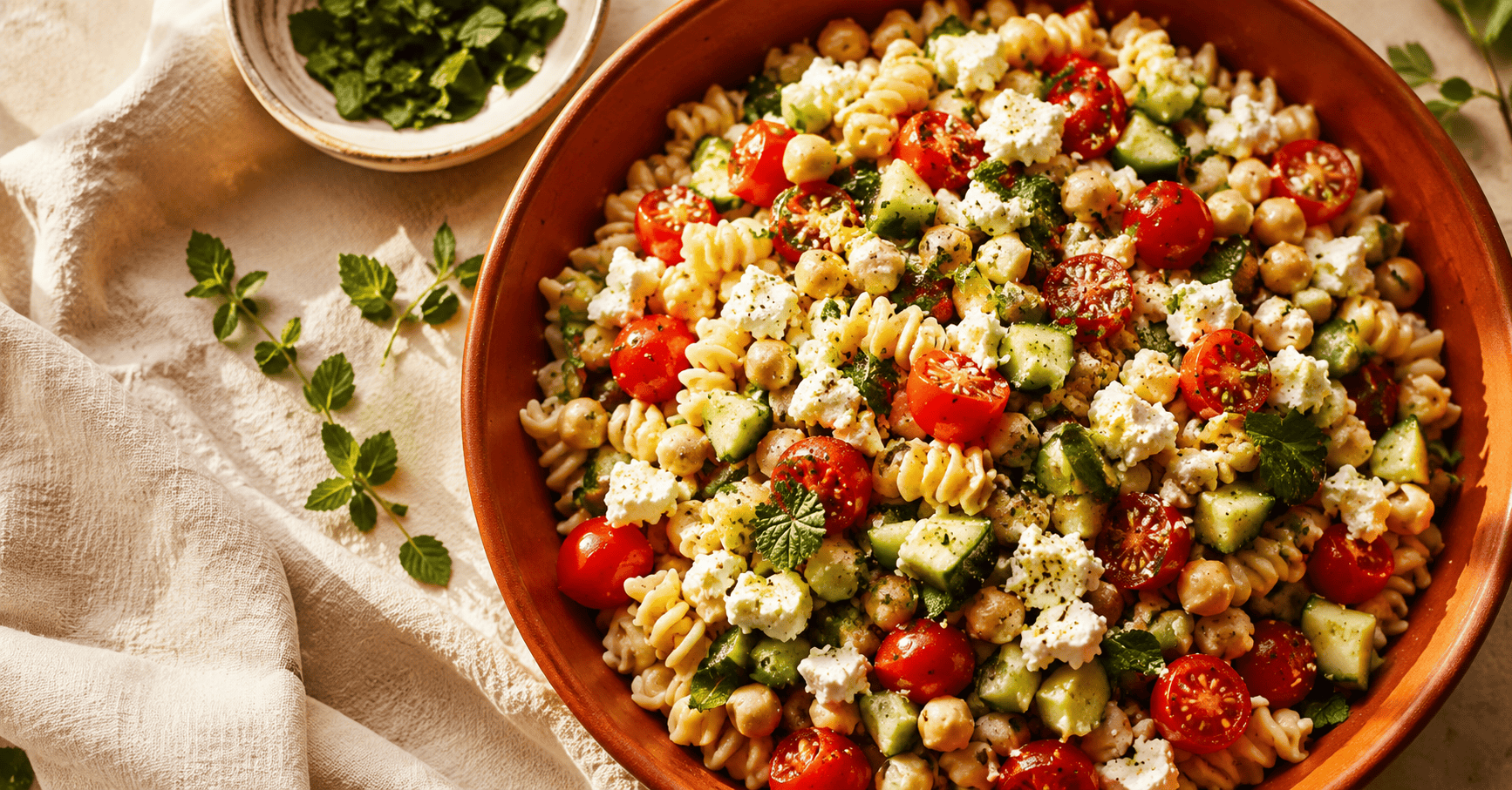 Mediterranean Chickpea Pasta Salad That Actually Keeps You Full Mediterranean Chickpea Pasta Salad That Actually Keeps You Full